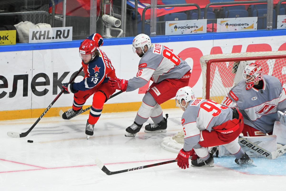 Дерби ЦСКА – «Спартак», чемпионский матч «Авангард» – «Салават», «Северсталь» в Нижнекамске: не пропустите матчи КХЛ на телеканале «МАТЧ!»