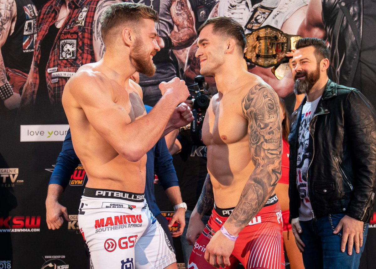 Две чемпионские битвы в Гливице: смотрим KSW 65 на каналах «МАТЧ! Боец» и «МАТЧ! Планета»