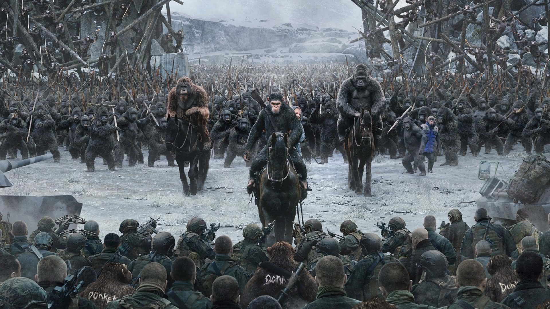 Сражение с приматами. На Первом премьера фантастического боевика «Планета обезьян: Война»