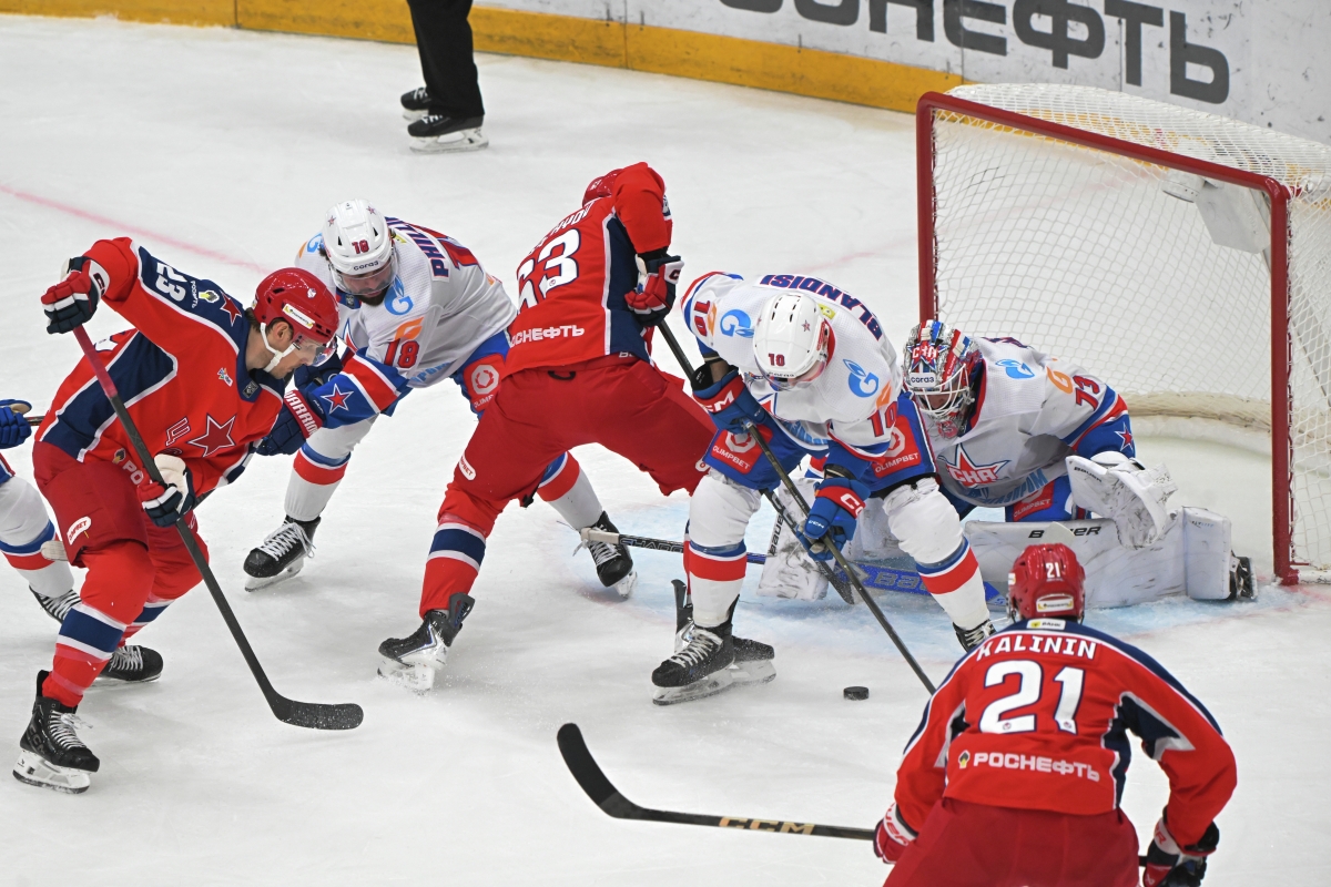 Западные гранды начинают битвы плей-офф: смотрим игры 1/8 Кубка Гагарина ЦСКА – СКА и «Локомотив» – «Спартак» на телеканале «МАТЧ!»