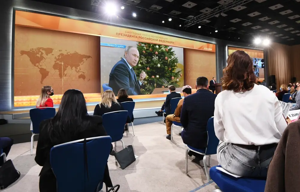 Сегодня пройдет большая пресс-конференция президента России Владимира Путина